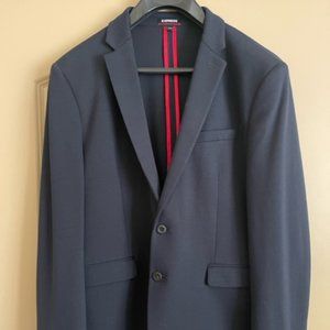 Express Performance Extra Slim Stretch+ Blue Jacket 44S
